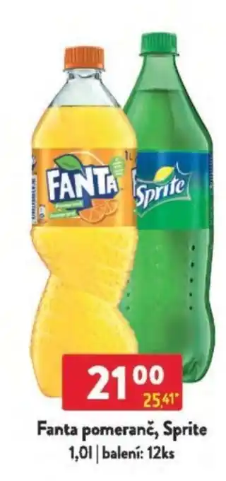 Qanto Fanta pomeranč, Sprite nabídka