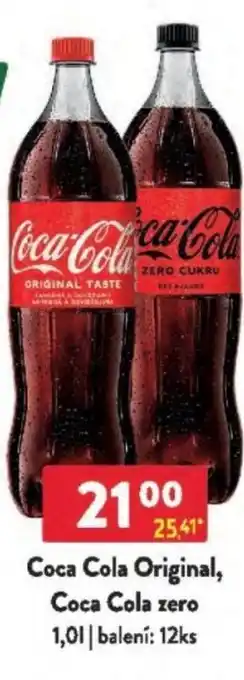Qanto Coca Cola Original, Coca Cola zero nabídka