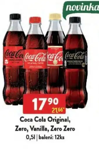 Coca Cola Original, Zero, Vanilla, Zero Zero
