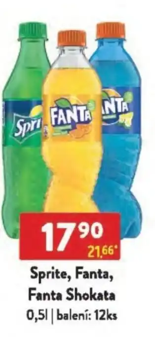 Qanto Sprite, Fanta, Fanta Shokata nabídka