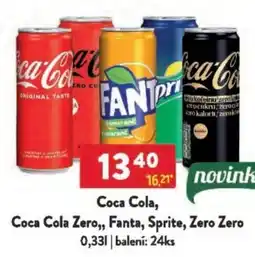 Qanto Coca Cola Zero,, Fanta, Sprite, Zero Zero nabídka