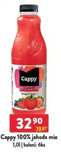 Qanto Cappy 100% jahoda mix nabídka