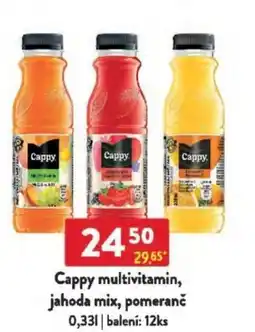 Qanto Cappy multivitamin, jahoda mix, pomeranč nabídka