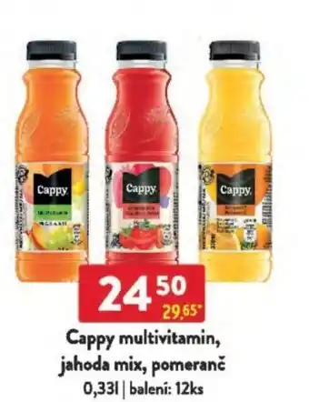 Qanto Cappy multivitamin, jahoda mix, pomeranč nabídka