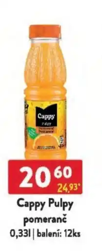 Qanto Cappy Pulpy pomeranč nabídka
