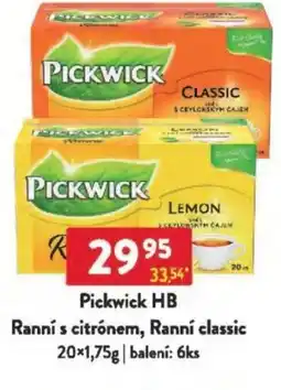 Qanto Pickwick HB Ranní s citrónem, Ranní classic nabídka
