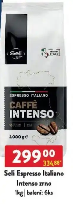 Qanto Seli Espresso Italiano Intenso zrno nabídka