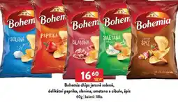 Qanto Bohemia chips jemně solené, delikátní paprika, slanina, smetana a cibule, špíz nabídka