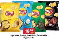 Qanto Lay's Solené, Fromage, Jarní cibulka, Barbecue Ribs nabídka