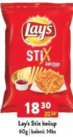 Qanto Lay's Stix kečup nabídka