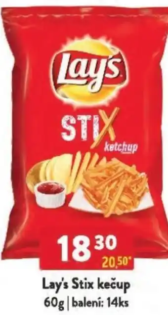 Qanto Lay's Stix kečup nabídka