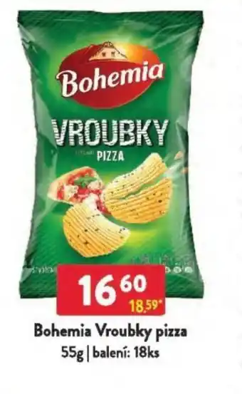 Qanto Bohemia Vroubky pizza nabídka