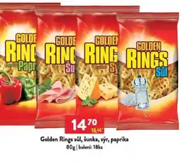 Qanto Golden Rings sůl, šunka, sýr, paprika nabídka