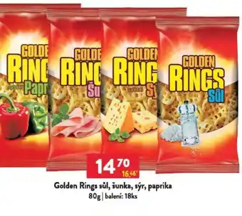 Qanto Golden Rings sůl, šunka, sýr, paprika nabídka