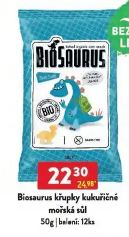 Qanto Biosaurus křupky kukuřičné mořská sůl nabídka