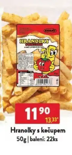 Qanto Hranolky s kečupem nabídka