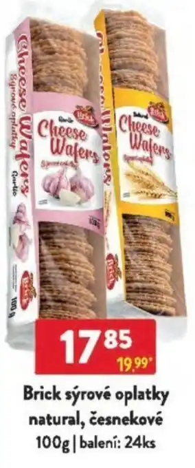 Qanto Brick sýrové oplatky natural, česnekové nabídka