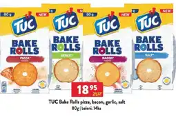 Qanto TUC Bake Rolls pizza, bacon, garlic, salt nabídka