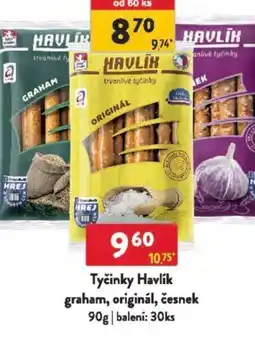Qanto Tyčinky Havlík graham, originál, česnek nabídka