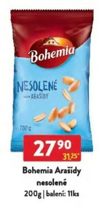 Qanto Bohemia Arašídy nesolené nabídka