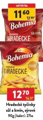 Qanto Hradecké tyčinky sůl a kmín, sýrové nabídka