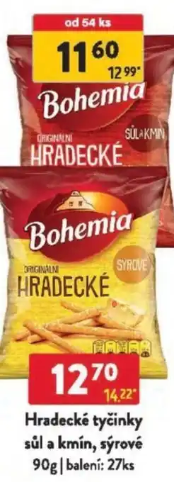 Qanto Hradecké tyčinky sůl a kmín, sýrové nabídka
