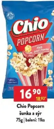 Qanto Chio Popcorn šunka a sýr nabídka