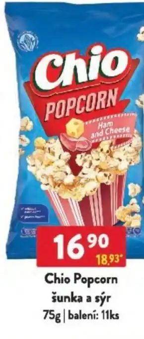 Qanto Chio Popcorn šunka a sýr nabídka