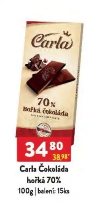 Qanto Carla Čokoláda hořká 70% nabídka