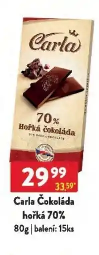 Qanto Carla Čokoláda hořká 70% nabídka