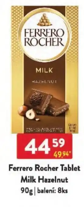Qanto Ferrero Rocher Tablet Milk Hazelnut nabídka