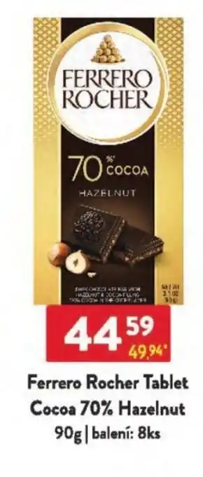 Qanto Ferrero Rocher Tablet Cocoa 70% Hazelnut nabídka