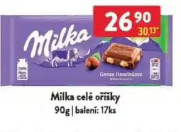 Qanto Milka celé oříšky nabídka