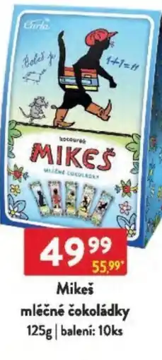 Qanto Mikeš mléčné čokoládky nabídka