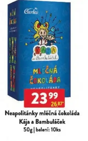 Qanto Neapolitánky mléčná čokoláda Kája a Bambuláček nabídka