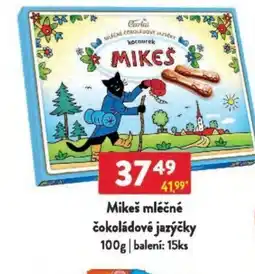 Qanto Mikeš mléčné čokoládové jazýčky nabídka