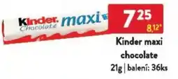 Qanto Kinder maxi chocolate nabídka