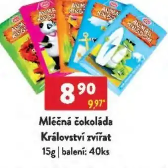 Qanto Mléčná čokoláda Království zvířat nabídka