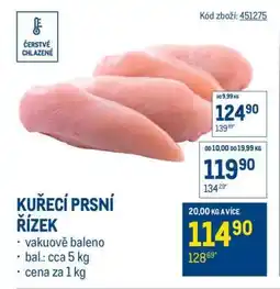 Makro Kuřecí prsní řízek nabídka