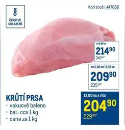 Makro Krůtí prsa nabídka