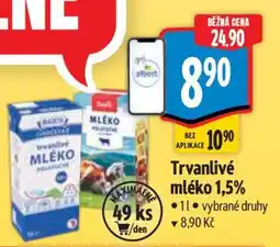 Albert Trvanlivé mléko 1,5 nabídka
