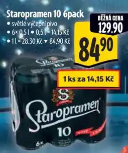 Albert Staropramen 10 6pack nabídka