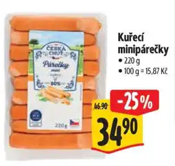 Albert Kuřecí minipárečky nabídka