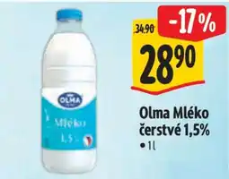 Albert Olma MLÉKO ČERSTVÉ 1,5 % nabídka