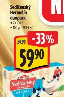 Albert Sedlčanský hermelín duopack nabídka