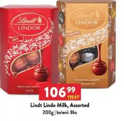 Qanto Lindt Lindo Milk, Assorted nabídka