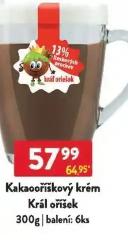 Qanto Kakaooříškový krém Král oříšek nabídka