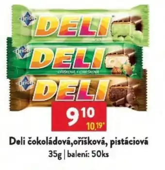 Qanto Deli čokoládová,oříšková, pistáciová nabídka