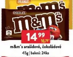 Qanto M&m's arašídové, čokoládové nabídka