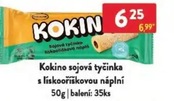 Qanto Kokino sojová tyčinka s lískooříškovou náplní nabídka